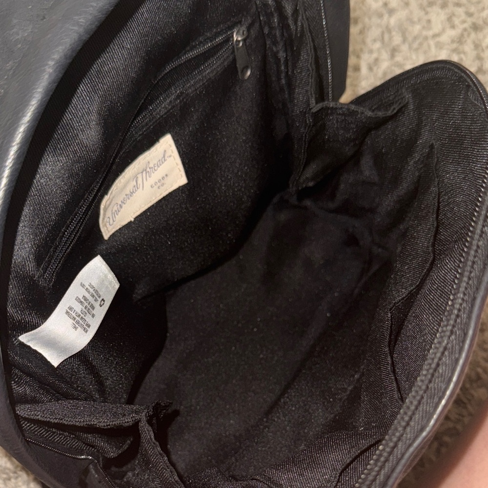 Universal Thread Mini Black Leather Backpack - image 6
